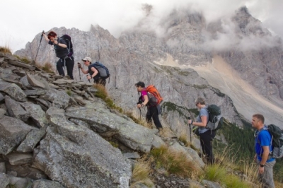 hiking tours in the dolomites